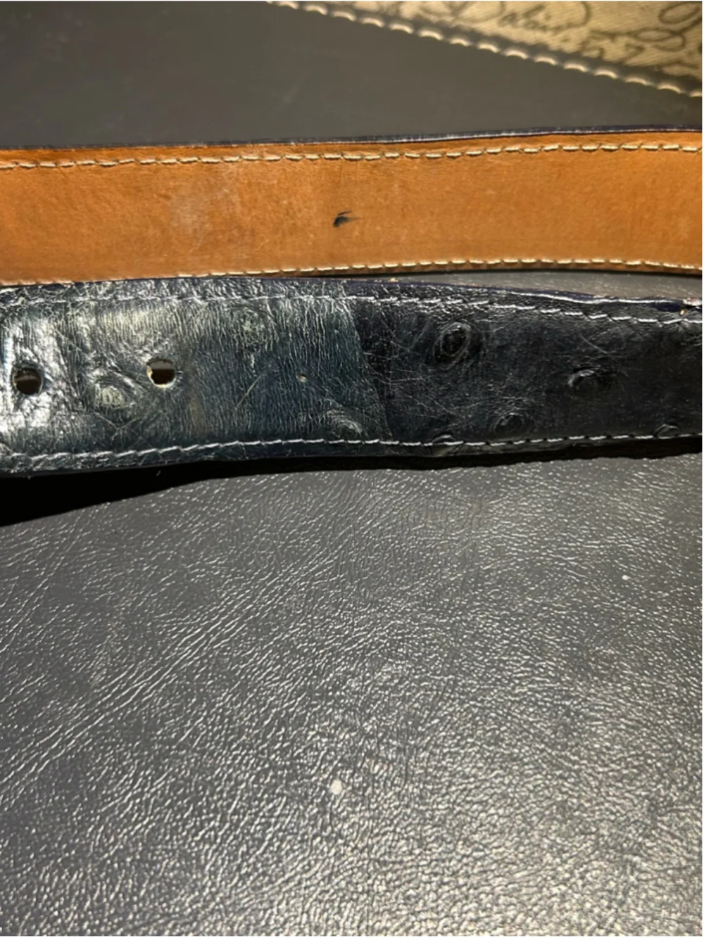 Men's Vaquero Country Belt One Size Black Silver Leather